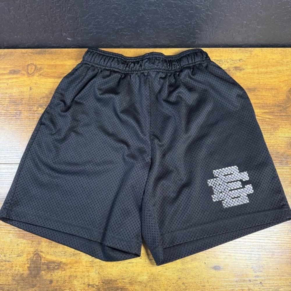 Eric Emanuel Basic Mesh‎ Black Polyester Shorts Mens Large